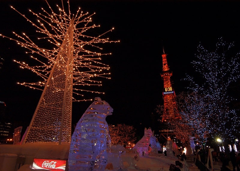Aktivitas Seru Saat Liburan Musim Dingin di Jepang- Sapporo Snow Festival di Odori Park