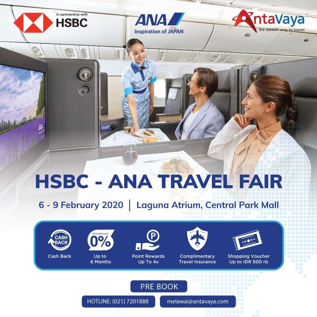 Promo dan Jadwal HSBC-ANA Travel Fair 2020