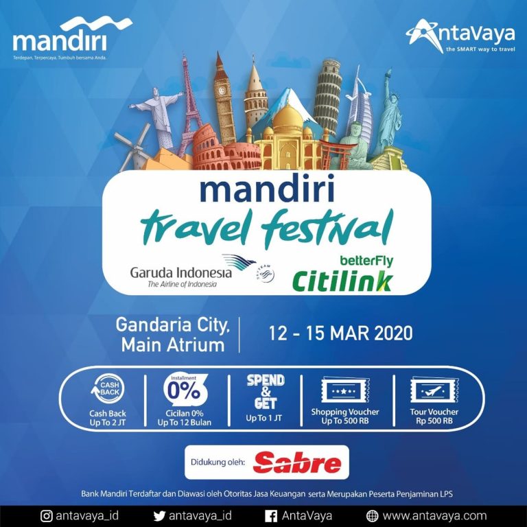 Jadwal Mandiri Travel Festival 2020