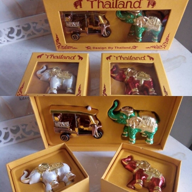 Miniatur Patung Gajah Khas Thailand - Sumber Instagram inmyplace.btq