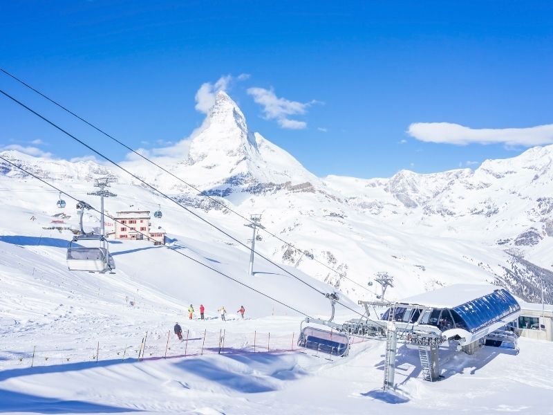 Naik cable Car ke Gunung Matterhorn
