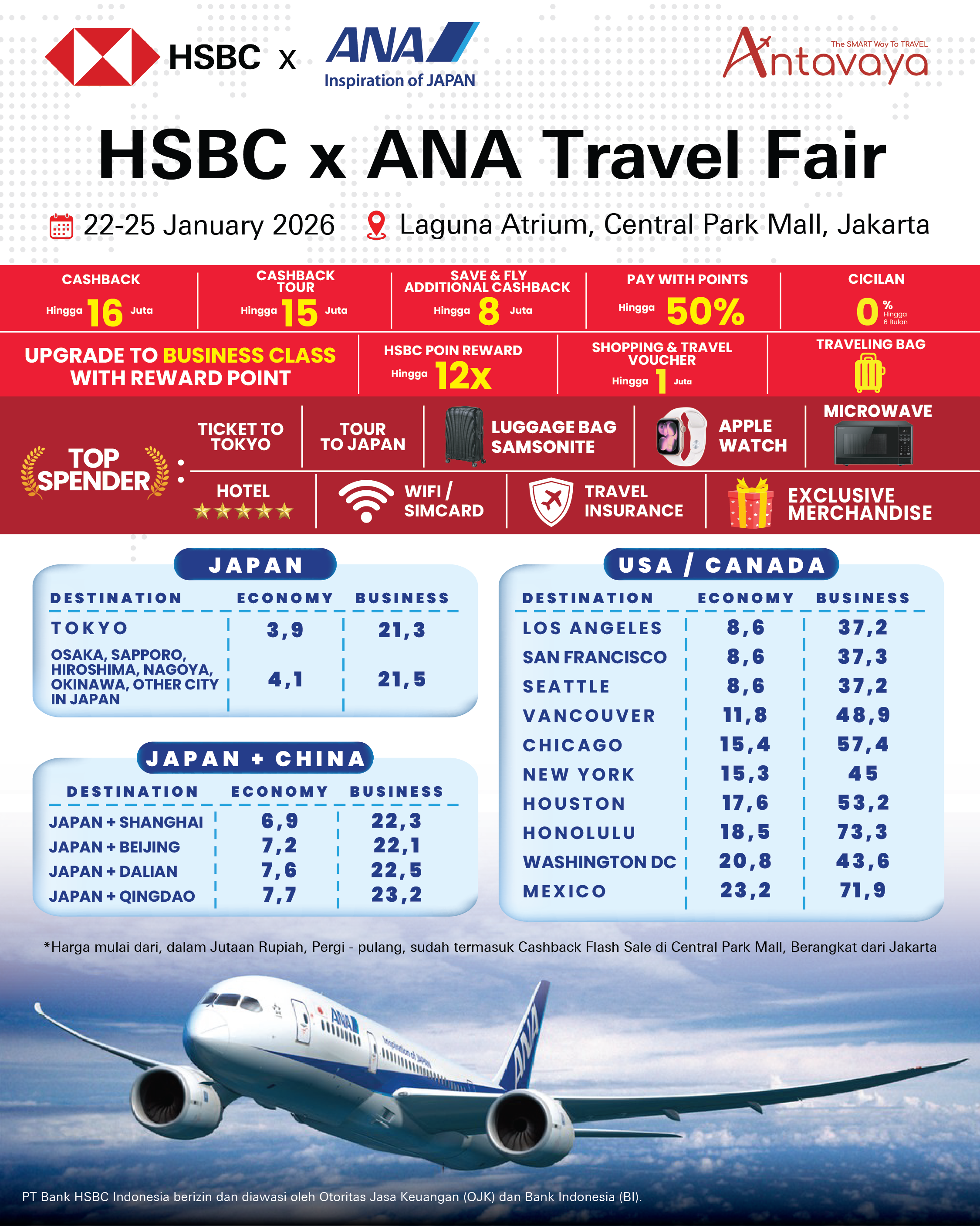 Tiket Jepang Murah di HSBC ANA Travel Fair