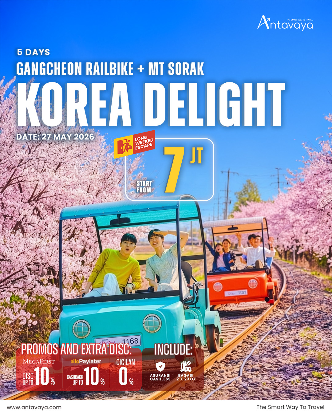 Paket Wisata Korea 5 Hari Start 7 Jutaan Bareng Antavaya