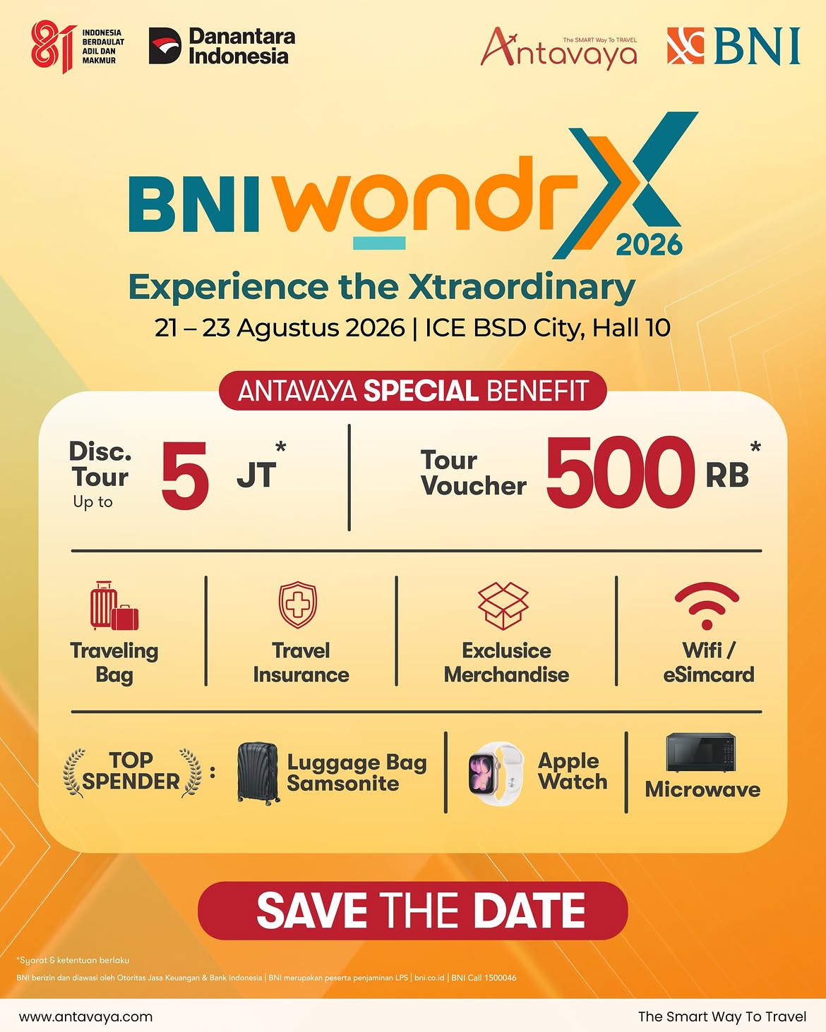 Promo dan benefit BNI wondrX 2026