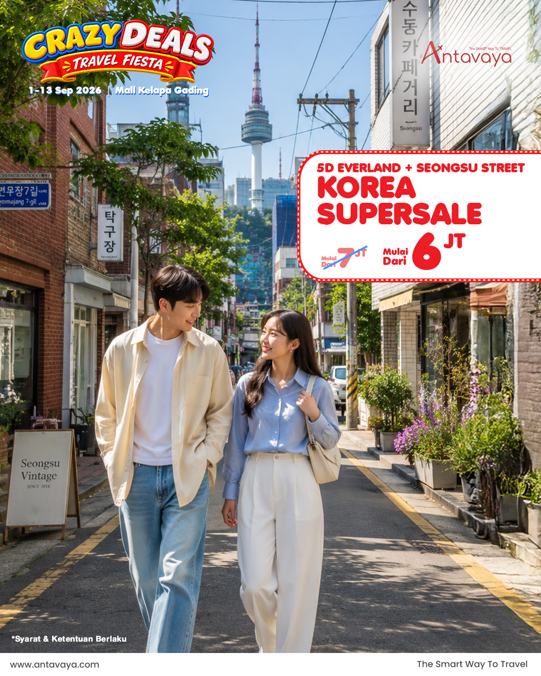 Tour Korea Mulai dari 6 JT
