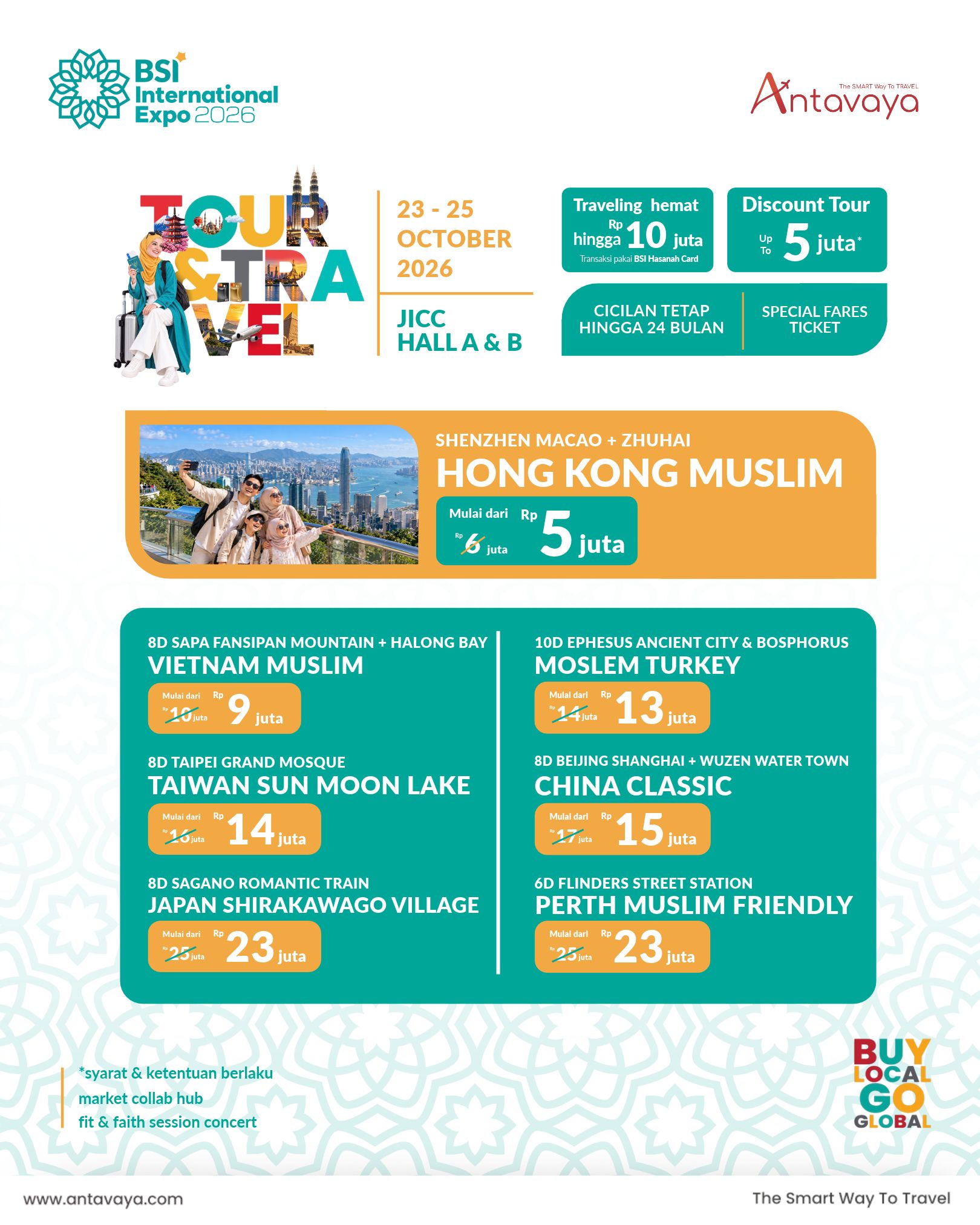 Paket liburan ramah muslim Antavaya di BSI Expo 2026
